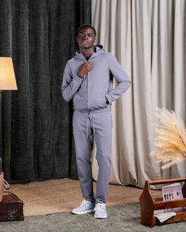 Refection set capuchon - maat M Grijs