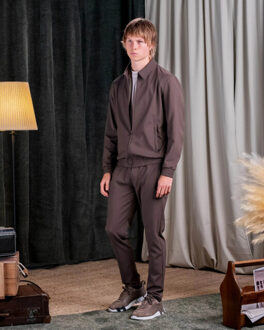 Refection set met kraag Bruin - XXL