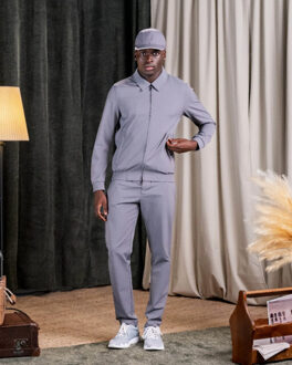 Refection set met kraag Grijs - XXL