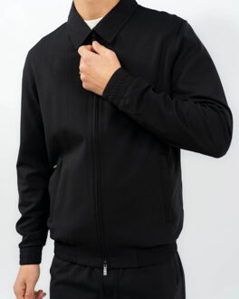 Refection set met kraag Zwart - XS