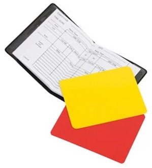Referee Card Set Zwart - One size