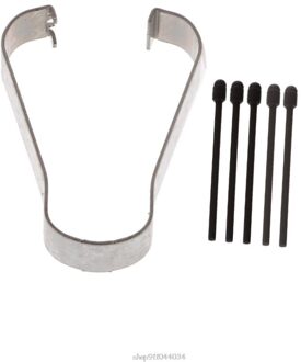 Refill Tip Voor Samsung Note 5 / 4 /3 Stylus Pen Vervanging Nib Met Clip Ja20 21 zwart
