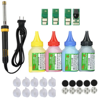 Refill toner Powder cartridge tool kit + 4 chip for HP CF400A 201A Color LaserJet Pro M252dn M252n MFP M277dw M277n M274n