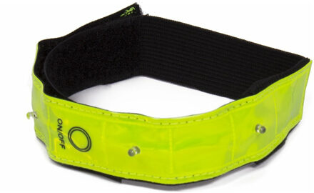 Reflecterend running armbandje met lichtjes - Reflecterende armband Geel