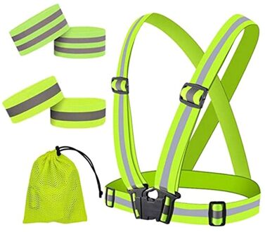 Reflecterend Veiligheidsvest, Hoge Vis Running Vest, Reflecterende Running Armbanden, Reflecterende Strips Voor Lopers, Reflecterende Tape