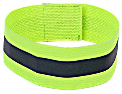 Reflecterende Bands Elastische Armband Polsband Enkel Been Bandjes Veiligheid Reflector Tape Bandjes Voor Night Joggen Wandelen Fietsen groen