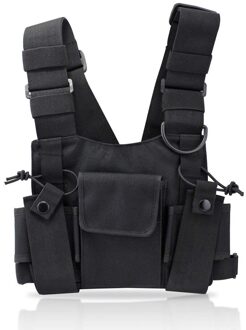 Reflecterende Draagtas Voor Walkie Talkie Nylon Harnas Twee Manier Radio Pouch Borst Bag Pack Forbaofeng Formotorola Not Reflective