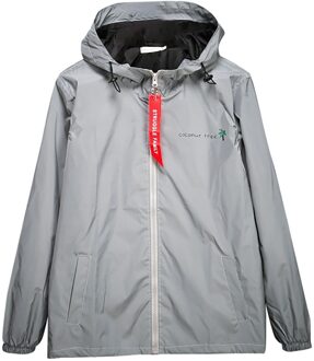 Reflecterende Jas Mannen Vrouwen Harajuku Windbreaker Hooded Streetwear Jas 2XL Plus Size Winter Herfst Streetwear Джинсовая Куртка XXL