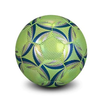 Reflecterende Voetbal Maat 4/5 Glow In The Dark Voetbal Volwassen Kind Training Bal Lichtgevende Voetbal Kids Training Voetbal 5 to 7 people
