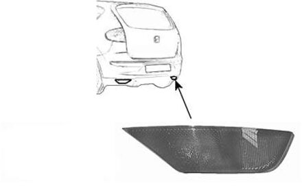 Reflector rechts In spoiler ALTEA LLE681