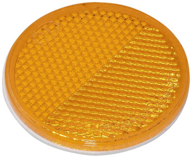 Reflectoren Rond 60mm Zelfklevend Oranje 2 Stuks