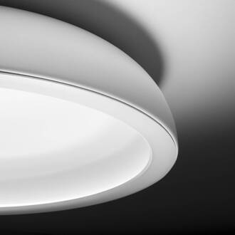 Reflexio LED plafondlamp, Ø65cm wit wit reliëf (RAL 9003), opaalwit
