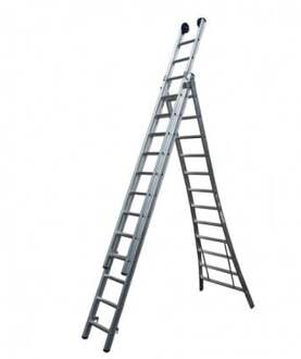 Reform ladder maxall 3x10 + gevelrollen Aluminium