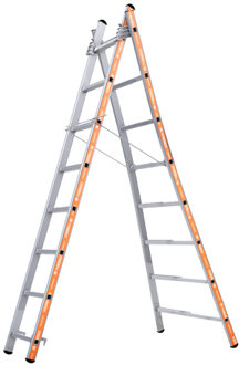 Reformladder 1252 | met uitgebogen bomen | 2x14 sporten - 1201252014