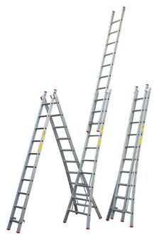 Reformladder PRO 2x12 met toprollen 3,25/5,50m - 1250300212