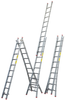 Reformladder SuperPRO geanodiseerd uitgebogen bomen - 2x10 - 1250400210