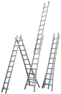 Reformladder SuperPRO geanodiseerd uitgebogen bomen - 2x9 - 1250400209
