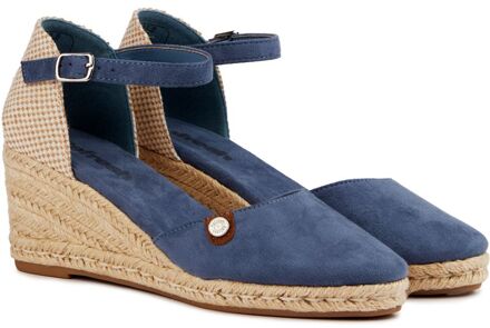 Refresh Rope Wedge Sandalen Blauw