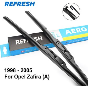 Refresh Wisserbladen Voor Opel Zafira/Zafira B / Zafira Tourer C Model Jaar 1997 voorkant en achterkant Wiper / 1998 - 2005 ( A )