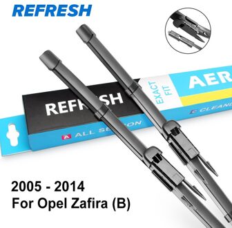 Refresh Wisserbladen Voor Opel Zafira/Zafira B / Zafira Tourer C Model Jaar 1997 voorkant en achterkant Wiper / 2005 - 2014 ( B )