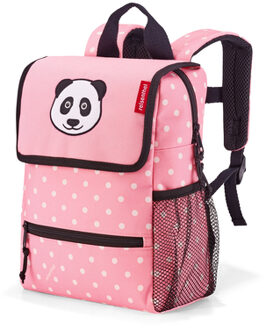 ® backpack kinderen panda stippen roze Roze/lichtroze