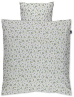 ® Beddengoed Organic Cotton Drifting Leaves 80 x 80 cm Groen - 80x80 cm