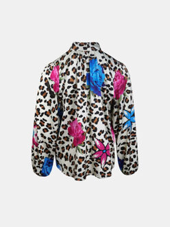 ® blouse innsbruck luipaard bloemenprint Veelkleurig - S