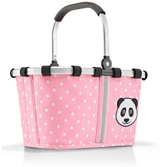 ® carry tas XS kinderen panda, stippen roze Roze/lichtroze
