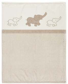 ® Microvezel deken met UV-bescherming Olifant 75 x 100 cm Beige - 75x100 cm