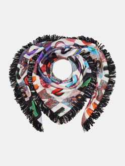 ® sjaal genova blok letter patroon Veelkleurig - One size