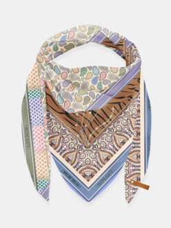 ® sjaal st. tropez bruine tigerprint Veelkleurig - One size