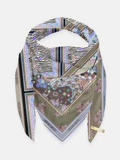 ® sjaal st. tropez groen blauw zebra - One size