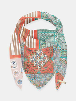 ® sjaal st. tropez juwelen vogelprint - maat One size Veelkleurig