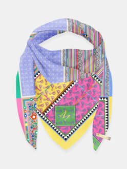 ® sjaal st. tropez kleurrijke bloemenprint Veelkleurig - One size