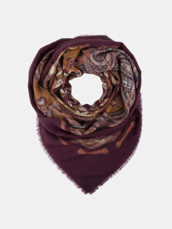 ® sjaal zürich bourgondië kettingen en paisley Bordeaux - One size