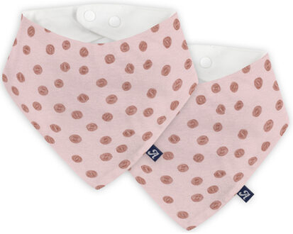® Triangle sjaal 2-pack Curly Dots roze Roze/lichtroze - One Size