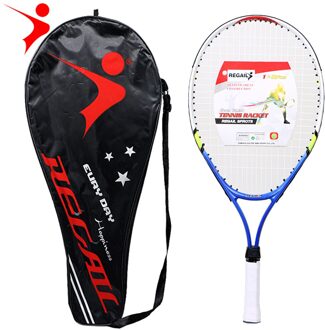 Regail 1 Pcs Alleen Tiener Tennisracket Aluminium Frame Met Stevige Nylon Draad Perfect Voor Chindren Tennis Training geel