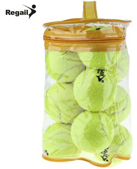 REGAIL 12 stks/set Hoge Elasticiteit Tennis Training Ball Sport Training Rubber Wollen Tennisballen voor tennis sport praktijk
