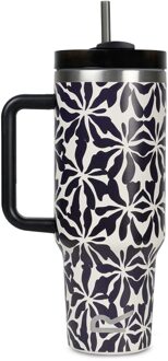 Regatta Abstract Floral Thermulate Isolerende 1.2L Reisbeker (Beige) - One Size