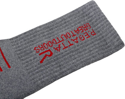 Regatta Bamboe Crew Sokken Heren (Grijs gemêleerd/rood) Donkergrijs - EU 40 - 42