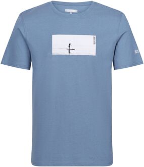 Regatta Breezed IV Shirt Heren blauw - XL