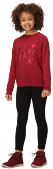 Regatta Burnlee childrens/kids vlinders marl t-shirt met lange mouwen Rood - 104