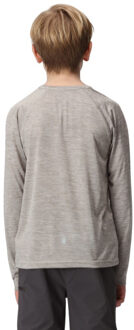 Regatta Burnlee cycling marl t-shirt met lange mouwen voor kinderen/kinderen Grijs - 104