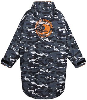 Regatta Camouflage Waterdichte Veranderjas voor Kinderen/Kinderen (Zwart/perzik)