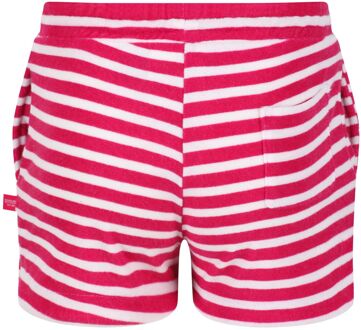 Regatta Childrens/Kids Dayana Towelling Stripe Casual Shorts (Roze Fusion/Wit) - 13J / 158cm