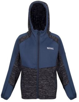 Regatta Childrens/kids dissolver vi marl fleece full zip hoodie Blauw - 128