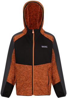 Regatta Childrens/kids dissolver vi marl fleece full zip hoodie Oranje - 140