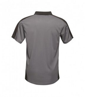 Regatta Contrast Coolweave Pique Polo Shirt (Afdichting Grijs/Zwart) - L