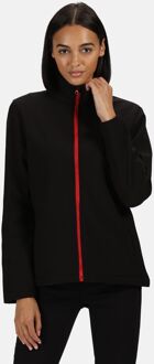 Regatta Dames Ablaze Printable Softshell Jas (Zwart/Rood) - EU 40 / UK 12