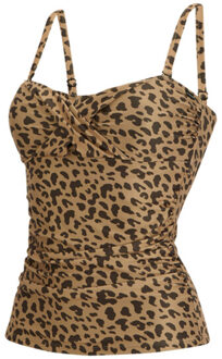Regatta Dames aceana iii luipaardprint tankini top Veelkleurig - 46